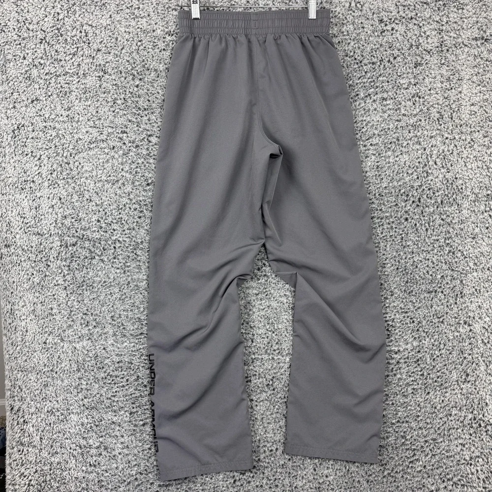 Under Armour Pants Mens Small Gray HeatGear Lightweight Track Loose Fit *FLAW